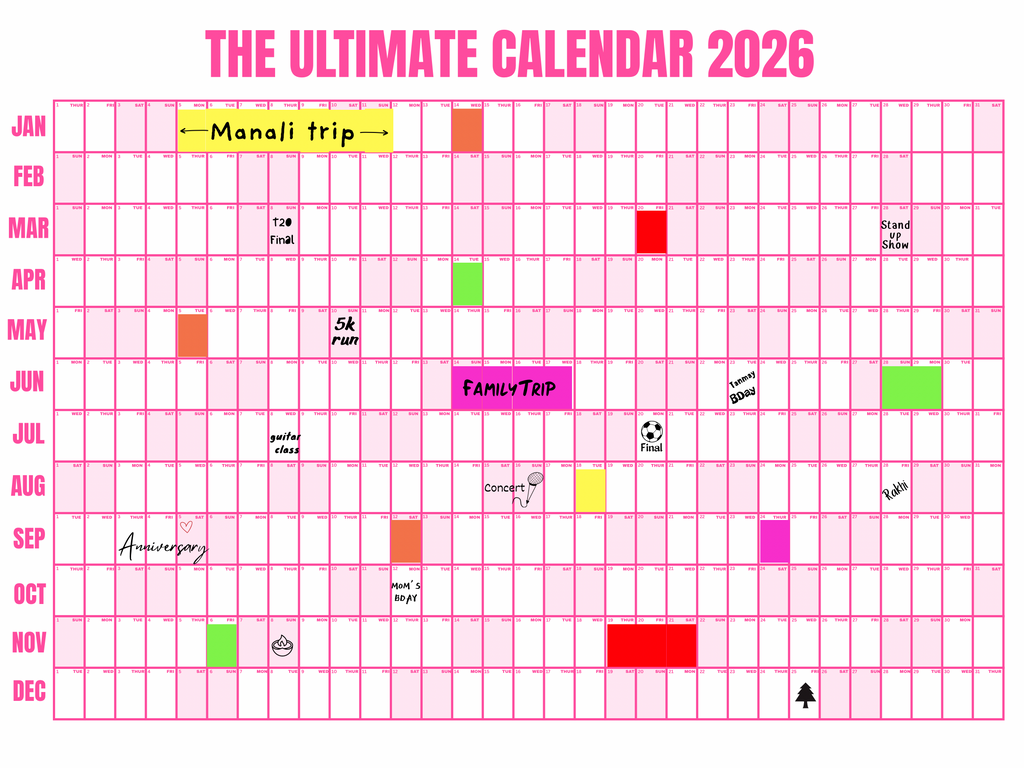 The Ultimate Calendar 2026