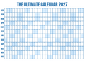 The Ultimate Calendar 2027 | 4×3 ft Dry-Erase Wall Planner